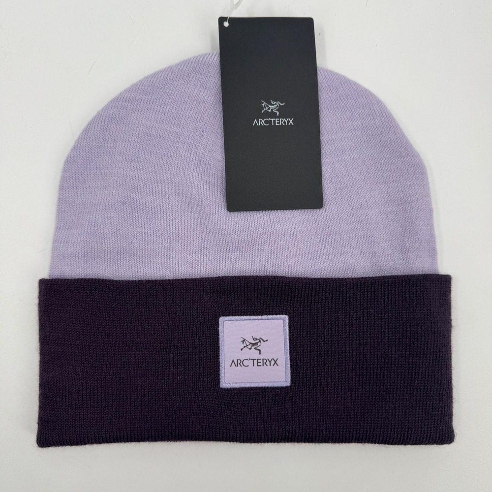 Arc'teryx Color Block Toque Beanie Unisex One Size Mallow Moondrop Purple RARE